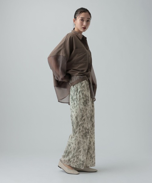 LEPSIM(レプシィム)の「ぼかし柄パンツ 665474(その他パンツ・レディース・ブラウン系その他/グレー系その他・FREE)」の7枚目の写真