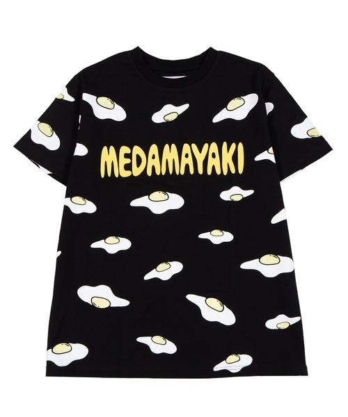 PUNYUS(プニュズ)の「【新サイズ】目玉焼き総柄Tシャツ(Tシャツ/カットソー・レディース・ブラック/ホワイト・1/2/3/4/5)」の6枚目の写真