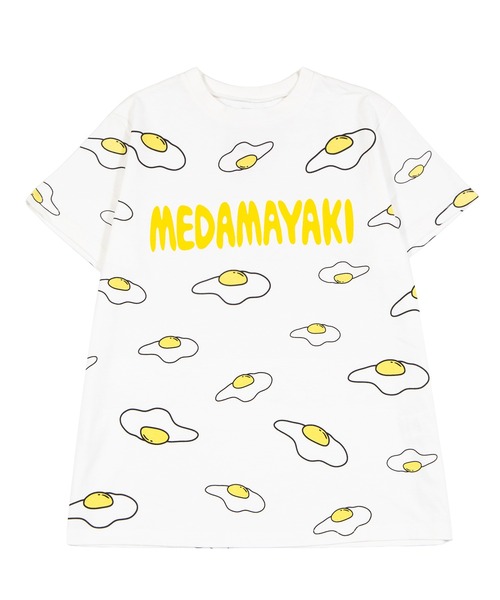 PUNYUS(プニュズ)の「【新サイズ】目玉焼き総柄Tシャツ(Tシャツ/カットソー・レディース・ブラック/ホワイト・1/2/3/4/5)」の7枚目の写真