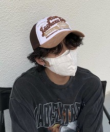 B.R.U（ブル）の「ヴィンテージライク グラフィックロゴ メッシュキャップ（キャップ）」