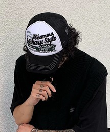 B.R.U（ブル）の「ヴィンテージライク グラフィックロゴ メッシュキャップ（キャップ）」