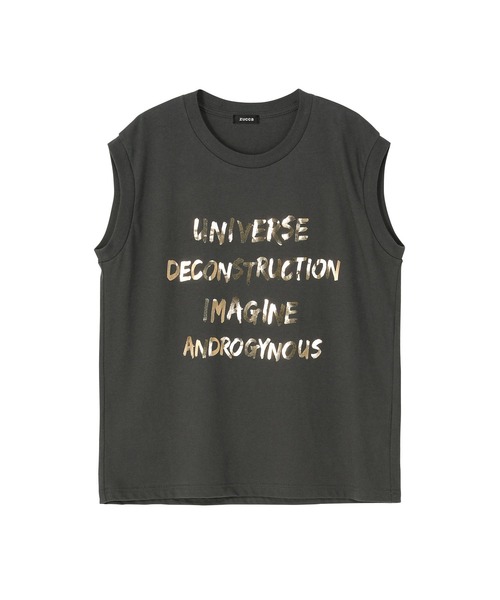 ZUCCa（ズッカ）の「GLAM T / タンクトップ（タンクトップ・レディース・ダークグレー/ブラウン・M size）」の6枚目の写真