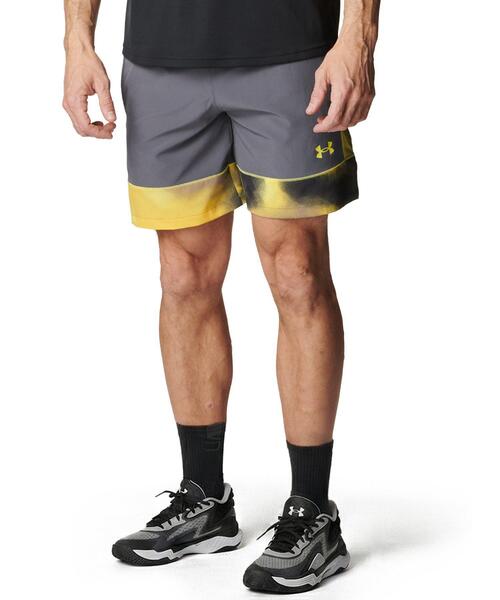 UNDER ARMOUR(アンダーアーマー)の「UAドリーマーズ ウーブンショーツ(バスケットボール/メンズ)(その他パンツ・メンズ・グレー×ホワイト・L/XL/M/2XL/3XL/S)」の1枚目の写真