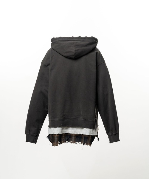 Maison MIHARA YASUHIRO（メゾンミハラヤスヒロ）の「【MIHARAYASUHIRO/ミハラヤスヒロ】TRIPLE LAYERED HOODIE（Tシャツ/カットソー・メンズ・グレー/ブラック・44/48/46）」の15枚目の写真