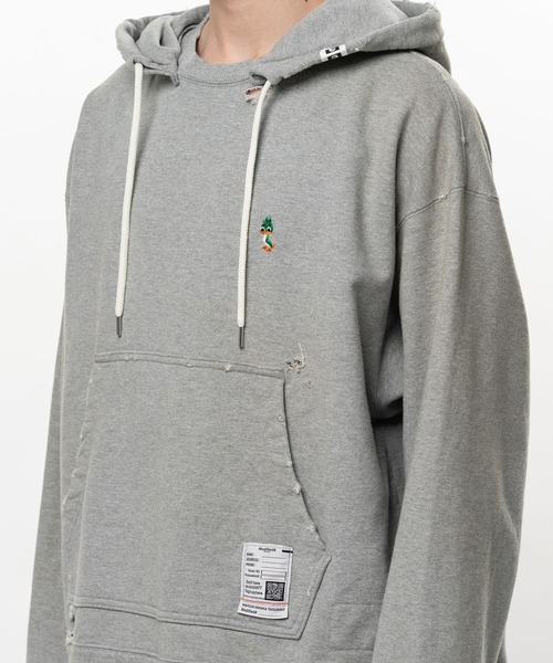 Maison MIHARA YASUHIRO（メゾンミハラヤスヒロ）の「【MIHARAYASUHIRO/ミハラヤスヒロ】TRIPLE LAYERED HOODIE（Tシャツ/カットソー・メンズ・グレー/ブラック・44/48/46）」の6枚目の写真