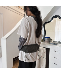 DIAGONAL（ダイアゴナル）の「POCKET BELT BAG (grey)（ボディバッグ/ウエストポーチ）」