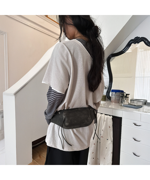 DIAGONAL(ダイアゴナル)の「POCKET BELT BAG (grey)(ボディバッグ/ウエストポーチ・レディース・その他・FREE)」の1枚目の写真