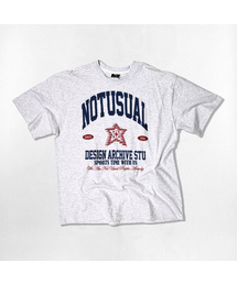 NOTUSUAL（ノットユージュアル）の「グランジブルー オーバーサイズ 半袖Tシャツ 4カラー（Tシャツ/カットソー）」