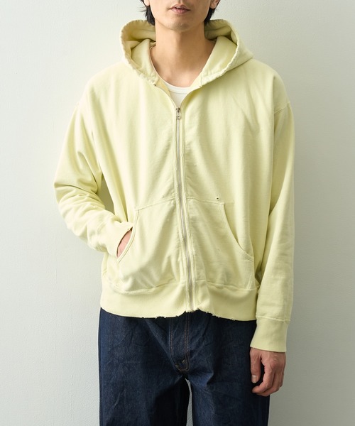 concause(コンコース)の「【concause/コンコース】full zip sweat shirts(パーカー・メンズ・イエロー/ブラック・4/5)」の1枚目の写真