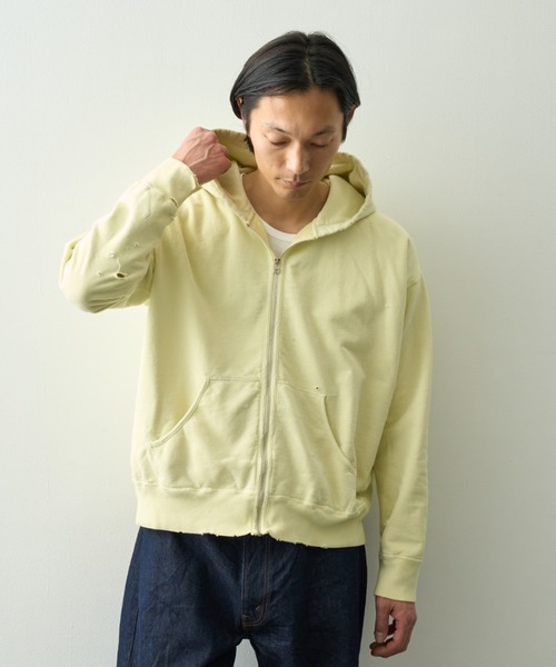 concause(コンコース)の「【concause/コンコース】full zip sweat shirts(パーカー・メンズ・イエロー/ブラック・4/5)」の7枚目の写真