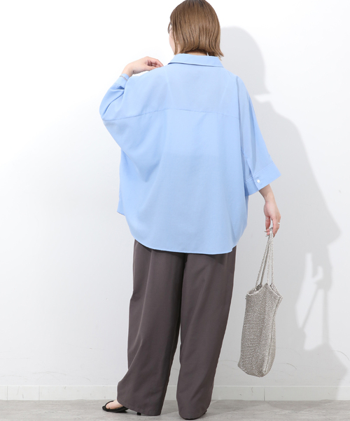 JOURNAL STANDARD relume(ジャーナルスタンダード レリューム)の「ギャザーワイドカービーパンツ(その他パンツ・レディース・チャコールグレー/ピンク系その他/ベージュ・36/38)」の16枚目の写真