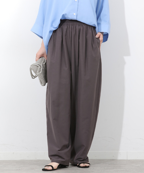 JOURNAL STANDARD relume(ジャーナルスタンダード レリューム)の「ギャザーワイドカービーパンツ(その他パンツ・レディース・チャコールグレー/ピンク系その他/ベージュ・36/38)」の17枚目の写真
