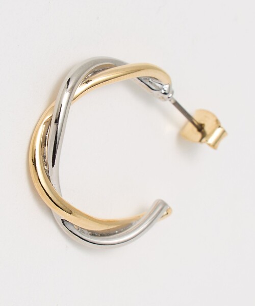 BEAUTY&YOUTH UNITED ARROWS（ビューティーアンドユースユナイテッドアローズ）の「ミックスカラー クロス ピアス（ピアス（両耳用）・レディース・その他1・FREE）」の5枚目の写真