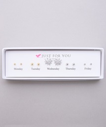 SZT：5daysピアス　Monday to Friday ５個セットピアス　BOX付