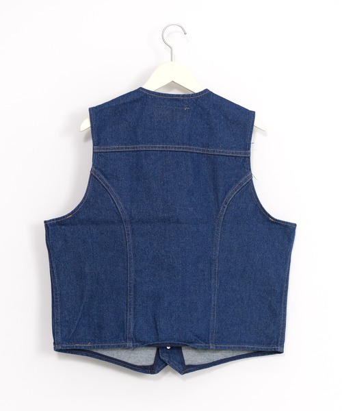 Wrangler（ラングラー）の「［Wrangler ラングラー］UNLINED DENIM VEST IN PREWASHED デニム ウエスタンベスト（ベスト・メンズ・インディゴブルー・XL/L/M/S）」の11枚目の写真