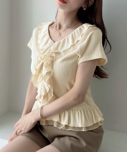 Ruffle Frill — полукороткая рубашка‑рeббит с воланами