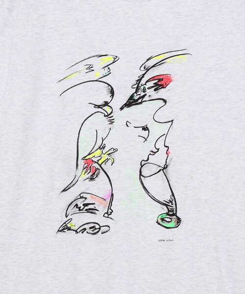BEAMS T（ビームスティー）の「BAL / yabuno kensei T-shirt（Tシャツ/カットソー・メンズ・ライトグレー・M/XL/L）」の4枚目の写真