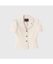 ジゼルアワーグラスパフジャケット_ベージュ / GISELLE HOURGLASS PUFF JACKET_BEIGE