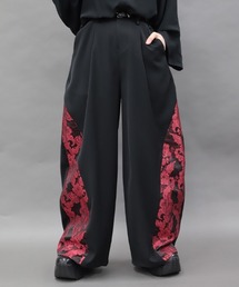 唐草文様ＪＱ立体切替パンツ