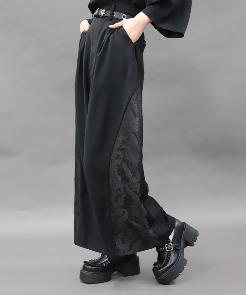 REZEN(リゼン)の「唐草文様JQ立体切替パンツ(その他パンツ・メンズ・ブラック/ローズ/ブルーパープル・SMALL/LARGE/MEDIUM)」の4枚目の写真