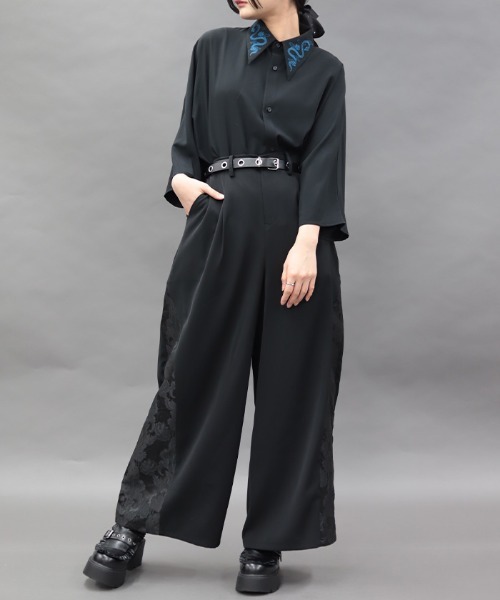 REZEN(リゼン)の「唐草文様JQ立体切替パンツ(その他パンツ・メンズ・ブラック/ローズ/ブルーパープル・SMALL/LARGE/MEDIUM)」の8枚目の写真