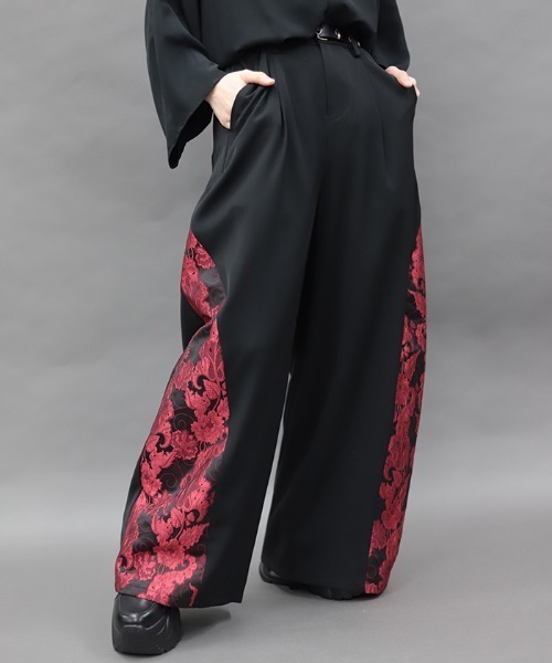 REZEN(リゼン)の「唐草文様JQ立体切替パンツ(その他パンツ・メンズ・ブラック/ローズ/ブルーパープル・SMALL/LARGE/MEDIUM)」の10枚目の写真