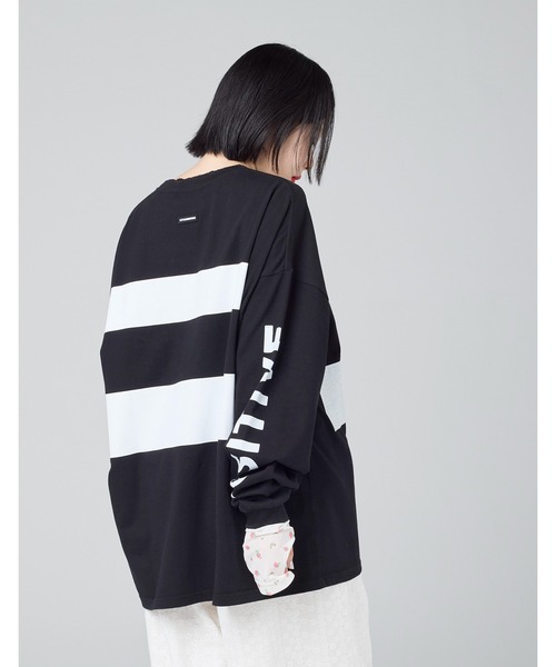 Little sunny bite(リトルサニーバイト)の「【8】【it】【Little Sunny Bite 】graphic long tee(Tシャツ/カットソー・レディース・ピンク/ブラック/ホワイト・MEDIUM/SMALL)」の10枚目の写真