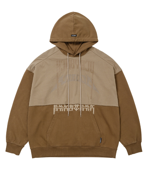 AJOBYAJO（アジョバイアジョ）の「[PBA] Arch Logo Washed Layered Hoodie [DUSTY BEIGE]（パーカー・メンズ・その他・LARGE/X-LARGE）」の2枚目の写真
