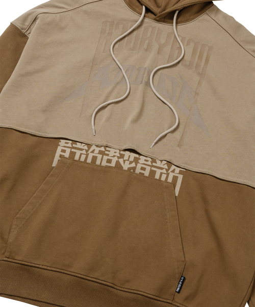 AJOBYAJO（アジョバイアジョ）の「[PBA] Arch Logo Washed Layered Hoodie [DUSTY BEIGE]（パーカー・メンズ・その他・LARGE/X-LARGE）」の4枚目の写真