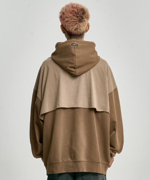 AJOBYAJO（アジョバイアジョ）の「[PBA] Arch Logo Washed Layered Hoodie [DUSTY BEIGE]（パーカー・メンズ・その他・LARGE/X-LARGE）」の8枚目の写真