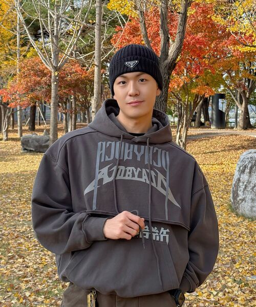 AJOBYAJO（アジョバイアジョ）の「[PBA] Arch Logo Washed Layered Hoodie [DUSTY BEIGE]（パーカー・メンズ・その他・LARGE/X-LARGE）」の9枚目の写真