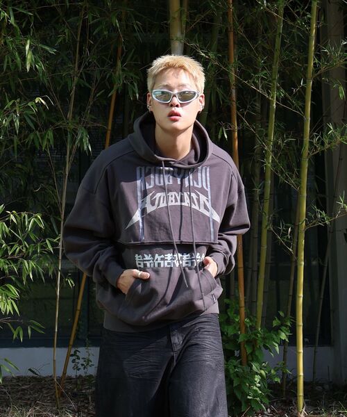 AJOBYAJO（アジョバイアジョ）の「[PBA] Arch Logo Washed Layered Hoodie [DUSTY BEIGE]（パーカー・メンズ・その他・LARGE/X-LARGE）」の11枚目の写真