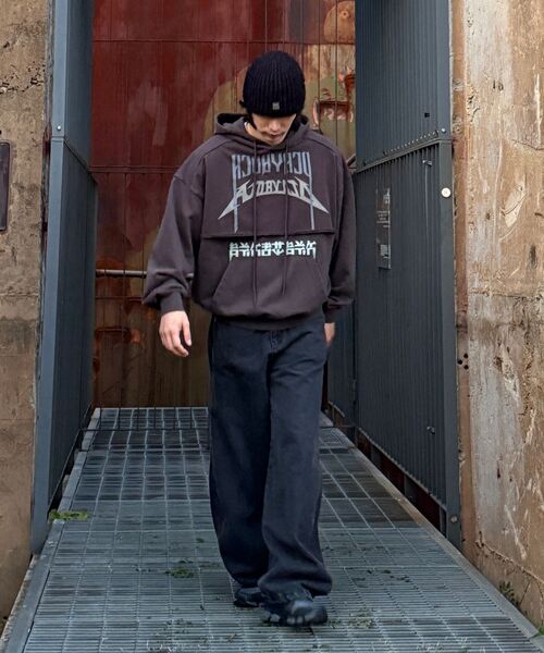 AJOBYAJO（アジョバイアジョ）の「[PBA] Arch Logo Washed Layered Hoodie [DUSTY BEIGE]（パーカー・メンズ・その他・LARGE/X-LARGE）」の13枚目の写真