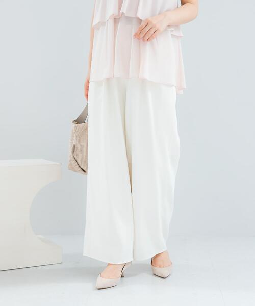 URBAN RESEARCH ROSSO WOMEN（アーバンリサーチ　ロッソ）の「『WEB限定』撥水イージーストレートパンツ（その他パンツ・レディース・ブルー系その他/ブラック/ライトベージュ/ライトピンク/オフホワイト・36/38）」の2枚目の写真