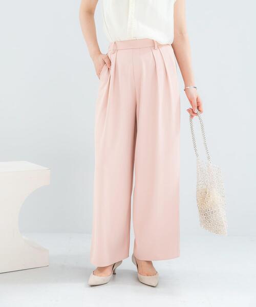 URBAN RESEARCH ROSSO WOMEN（アーバンリサーチ　ロッソ）の「『WEB限定』撥水イージーストレートパンツ（その他パンツ・レディース・ブルー系その他/ブラック/ライトベージュ/ライトピンク/オフホワイト・36/38）」の9枚目の写真