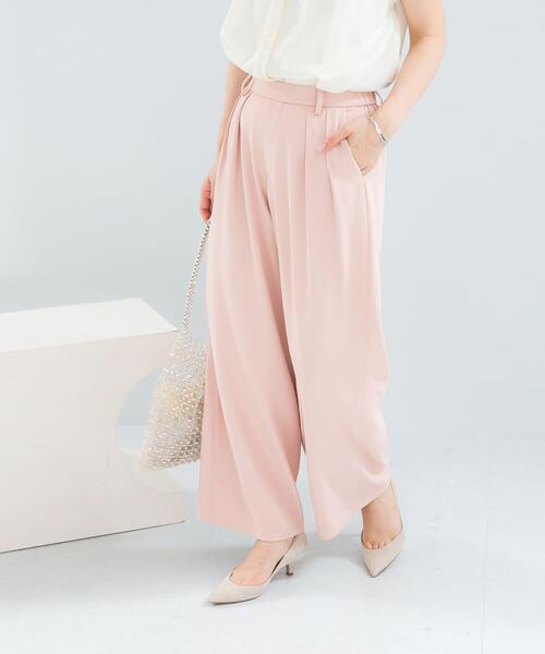 URBAN RESEARCH ROSSO WOMEN（アーバンリサーチ　ロッソ）の「『WEB限定』撥水イージーストレートパンツ（その他パンツ・レディース・ブルー系その他/ブラック/ライトベージュ/ライトピンク/オフホワイト・36/38）」の11枚目の写真