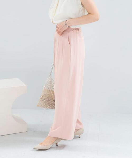 URBAN RESEARCH ROSSO WOMEN（アーバンリサーチ　ロッソ）の「『WEB限定』撥水イージーストレートパンツ（その他パンツ・レディース・ブルー系その他/ブラック/ライトベージュ/ライトピンク/オフホワイト・36/38）」の12枚目の写真