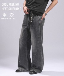 RAGEBLUE(���C�W�u���[)�́��ڐG�⊴��Cool Feeling Light oz Denim Flare Pants/���C�g�I���X�f�j���t���A�p���c(�f�j���p���c)