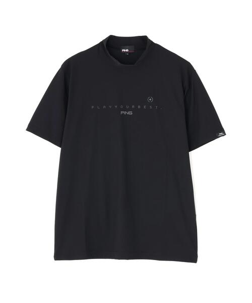 PING(ピン)の「【PING APPAREL】シングルメッシュ レイブロック半袖ハイネックシャツ <PERFORMANCE> (MENS)(Tシャツ/カットソー・メンズ・ブラック/ホワイト/イエロー・M/LL1/LL/L/S)」の6枚目の写真