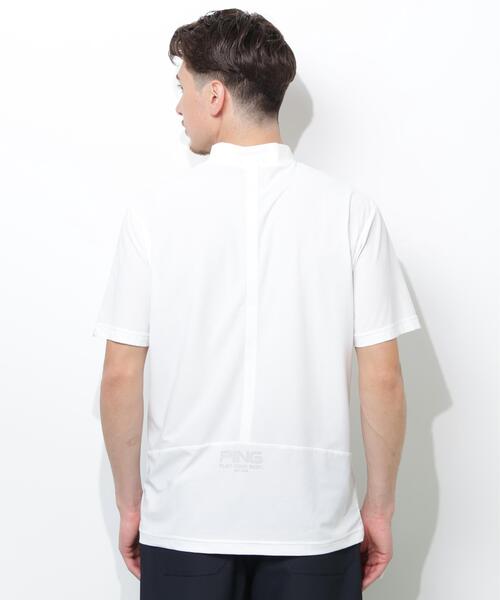 PING(ピン)の「【PING APPAREL】シングルメッシュ レイブロック半袖ハイネックシャツ <PERFORMANCE> (MENS)(Tシャツ/カットソー・メンズ・ブラック/ホワイト/イエロー・M/LL1/LL/L/S)」の9枚目の写真