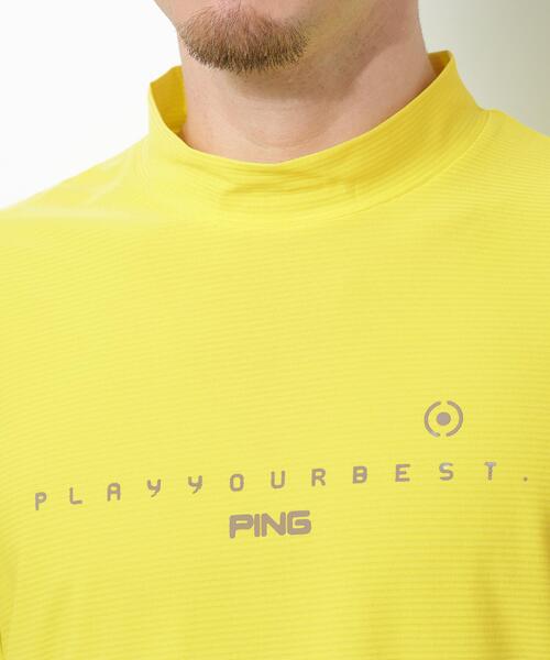 PING(ピン)の「【PING APPAREL】シングルメッシュ レイブロック半袖ハイネックシャツ <PERFORMANCE> (MENS)(Tシャツ/カットソー・メンズ・ブラック/ホワイト/イエロー・M/LL1/LL/L/S)」の18枚目の写真