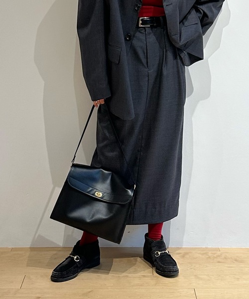スカート HOLIDAY WOOL DRAWSTRINGS 2TUCK SKIRT HOLIDAY WOOL DRAWSTRINGS 2TUCK SKIRT 【公式通販】