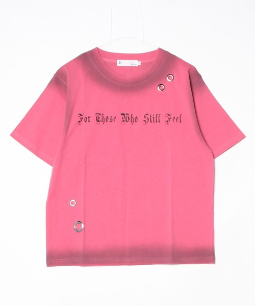 FREE DEE(フリー ディー)の「A'GEM/9 × .kom 『FREEDEE/フリーディー』アイレットグラフィックTシャツ(Tシャツ/カットソー・メンズ・ピンク/カーキ/ブラック・M/L)」の13枚目の写真