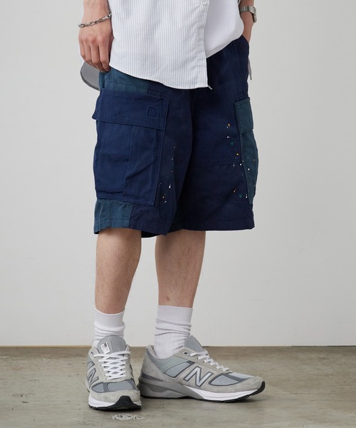 Liberaiders(リベレイダース)の「Liberaiders/リベレイダース PATCHWORK BDU SHORTS パッチワークBDUショーツ ハーフパンツ 切り替えデザイン 2026年 夏 夏服(カーゴパンツ・メンズ・ネイビー/オリーブ・32inch/30inch/34inch)」の18枚目の写真