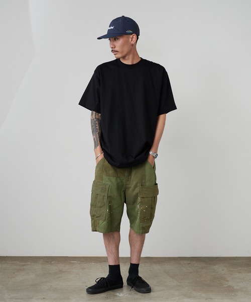 Liberaiders(リベレイダース)の「Liberaiders/リベレイダース PATCHWORK BDU SHORTS パッチワークBDUショーツ ハーフパンツ 切り替えデザイン 2026年 夏 夏服(カーゴパンツ・メンズ・ネイビー/オリーブ・32inch/30inch/34inch)」の8枚目の写真