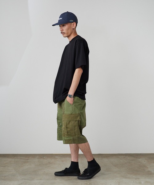 Liberaiders(リベレイダース)の「Liberaiders/リベレイダース PATCHWORK BDU SHORTS パッチワークBDUショーツ ハーフパンツ 切り替えデザイン 2026年 夏 夏服(カーゴパンツ・メンズ・ネイビー/オリーブ・32inch/30inch/34inch)」の9枚目の写真