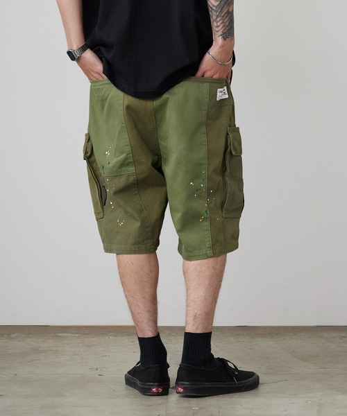 Liberaiders(リベレイダース)の「Liberaiders/リベレイダース PATCHWORK BDU SHORTS パッチワークBDUショーツ ハーフパンツ 切り替えデザイン 2026年 夏 夏服(カーゴパンツ・メンズ・ネイビー/オリーブ・32inch/30inch/34inch)」の7枚目の写真