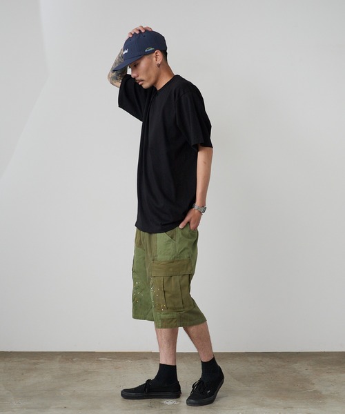 Liberaiders(リベレイダース)の「Liberaiders/リベレイダース PATCHWORK BDU SHORTS パッチワークBDUショーツ ハーフパンツ 切り替えデザイン 2026年 夏 夏服(カーゴパンツ・メンズ・ネイビー/オリーブ・32inch/30inch/34inch)」の10枚目の写真