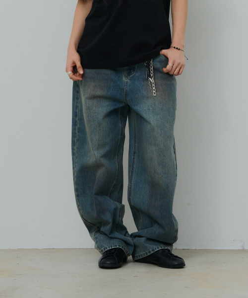 DESIRED(デシレッド)の「ウォッシングバルーンデニムパンツ-FASK2302B0D(デニムパンツ・レディース・ブルー・MEDIUM/LARGE/X-LARGE)」の3枚目の写真