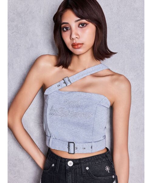 GYDA(ジェイダ)の「slanted beltトップス(キャミソール・レディース・ブラック/グレー/ピンク・FREE)」の16枚目の写真